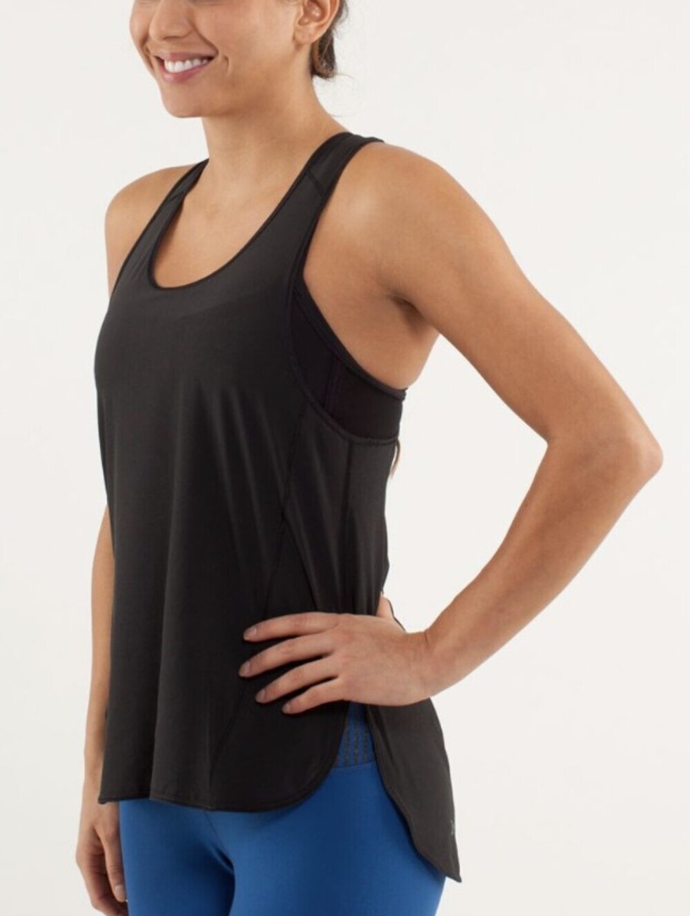 Lululemon Lightweight Stretch Running Tank Top Pump It Up Black Size 8
